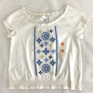 Girls NWT Gymboree Embroidered Top Size 2T